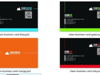 Clean Qr Business Card Free Download | BY Pixirak | 5464244