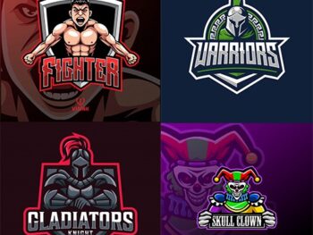 Fighter sport mascot logo Free Downlaod | By Pixirak |