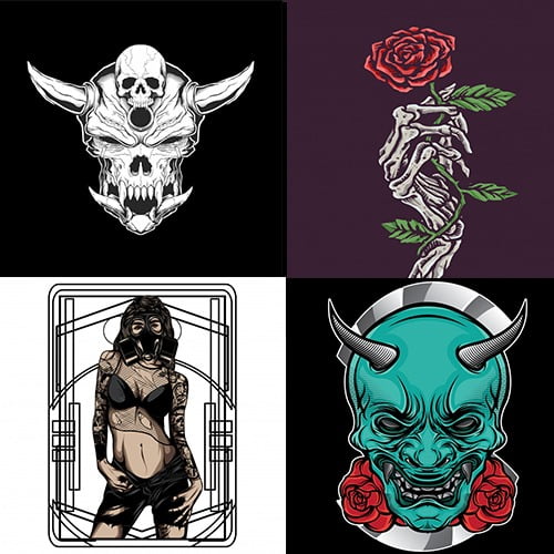 vintage-romantic-skull-holding-flower