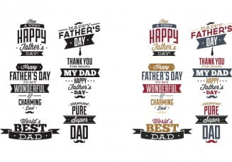 FATHER’S DAY VECTOR PRINT SET | Free Downlaod | BY Pixirak |