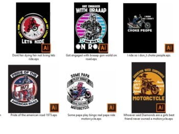Motor Biker Tshirt Bundle