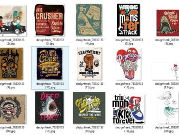 Retro T Shirt Design 25xEPS Downlaod | BY Pixirak Freelancer |