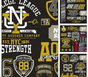 T-shirt sport templates vector | Illustartion Template | BY Pixirak |