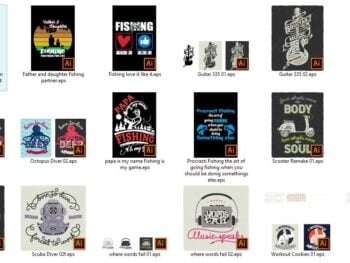 T-Shirts retro illustrations set 1 Cheap Rated Downlaod |