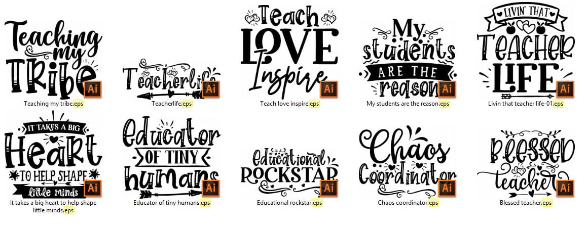 teacher svg bundle