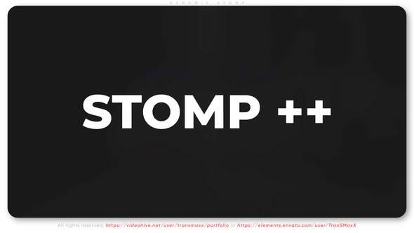 Dynamic Stomp ++ After Effect Template Free Download | BY Pixirak |