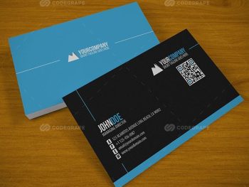 Clean QR Business Card Free Download | BY Pixirak Freelancer |