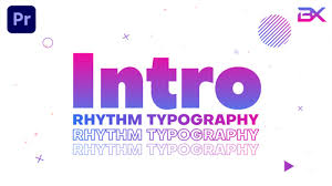 Rhythm Typography Intro | AFter Efefct template
