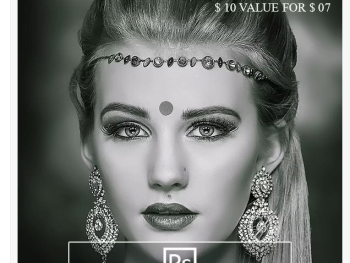 10 HDR Black & White Photoshop Actions Pack Free Download|