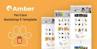 AMBER V1.0 - PET CARE BOOTSTRAP 5 TEMPLATE Free Gpl Download |
