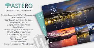 Astero - WordPress Weather Plugin | GPl Free Download |