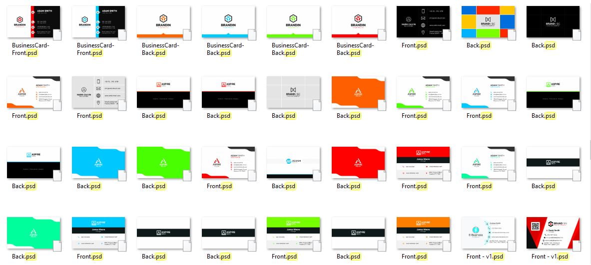 100 Business Card Template Bundle | Free Download | B pixirak | - Image 2