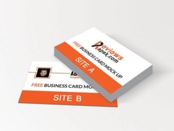 Modern Stylish Business Card Mockup PSD |