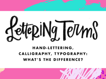 Hand-lettering, Calligraphy, Typography