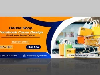 Facebook Cover Design For Online Shopping Market Free Template