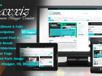Maxxiz - Responsive Magazine/News Blogger Template