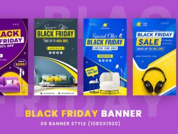 Black Friday Products Banner 34619056 After Effect Template Free Download,