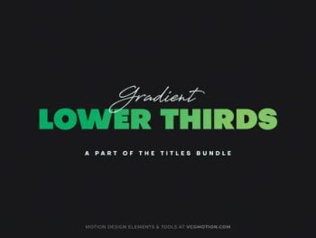 Lower Thirds - Gradient 36379793 | Free after Effect Lower Third |
