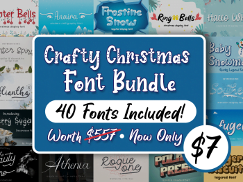 Crafty Christmas Font Bundle Free Download By Pixirak |