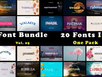 Font Bundle Vol.5 Free Download By Pixirak