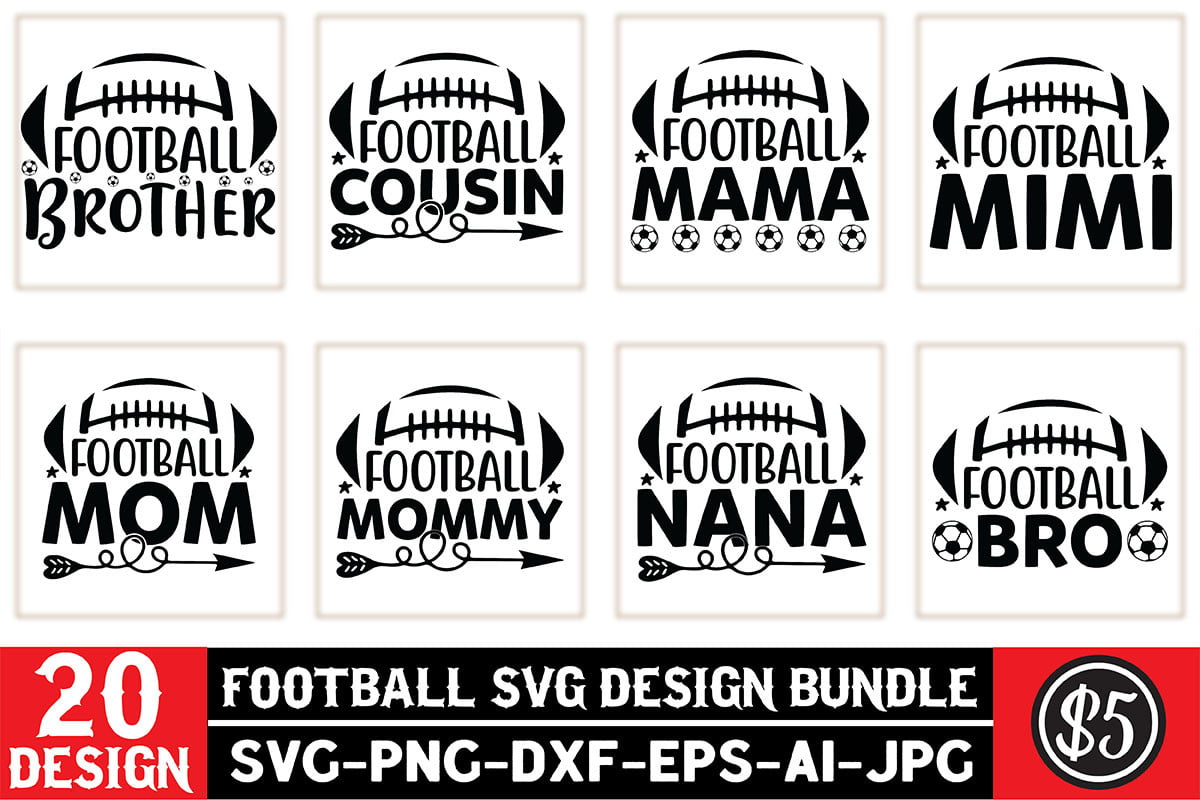 Football SVG Design Bundle
