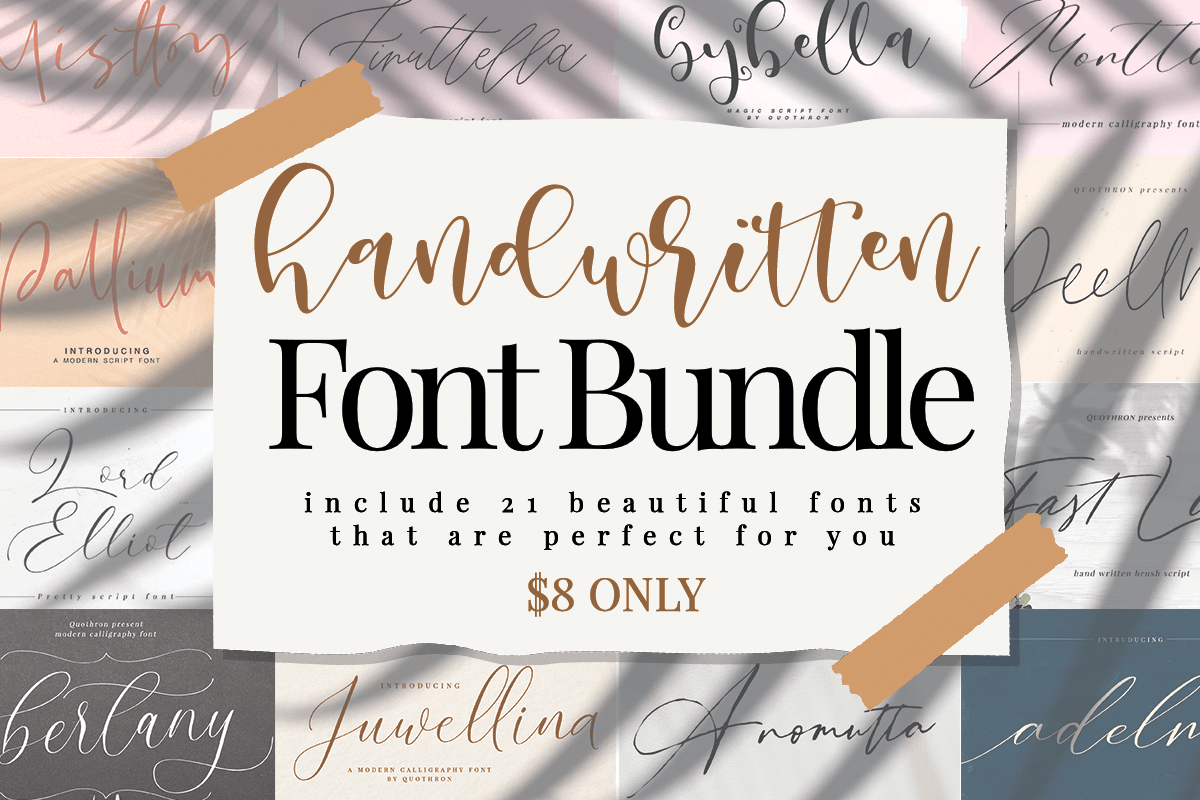 Handwritten Font Bundle