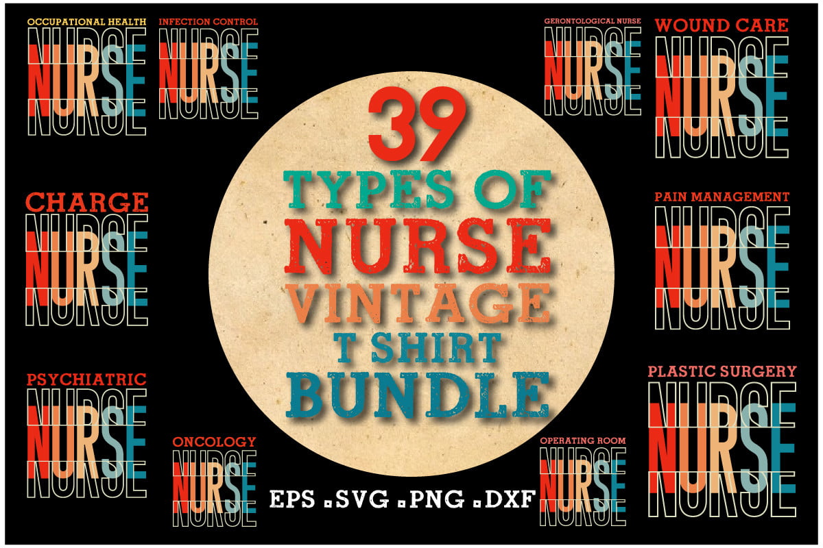 Nurse Vintage T-Shirt Bundle