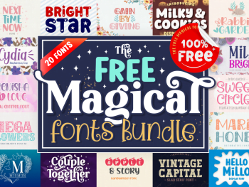 The Free Magical Fonts Bundle Free Download By Pixirak