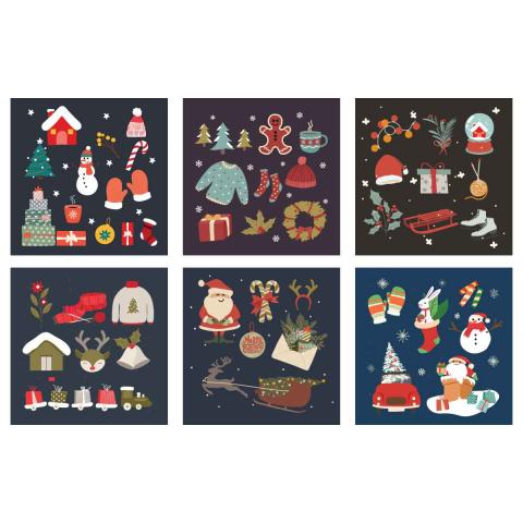 Christmas element vector