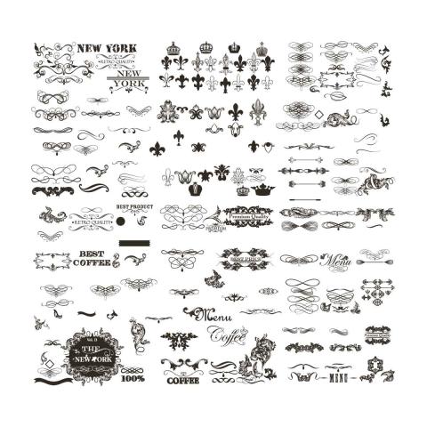 caliography Element vector art