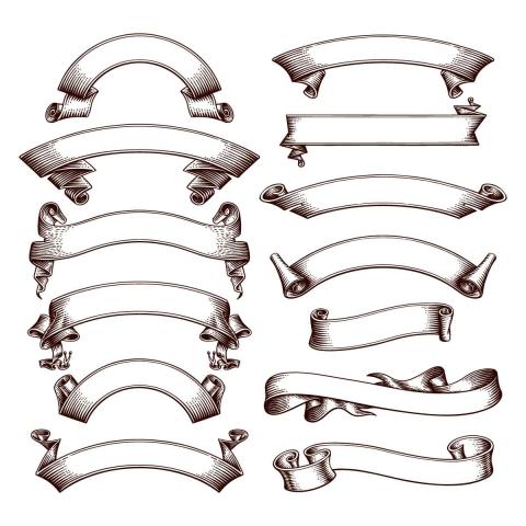 ribbon bndle svg cut file