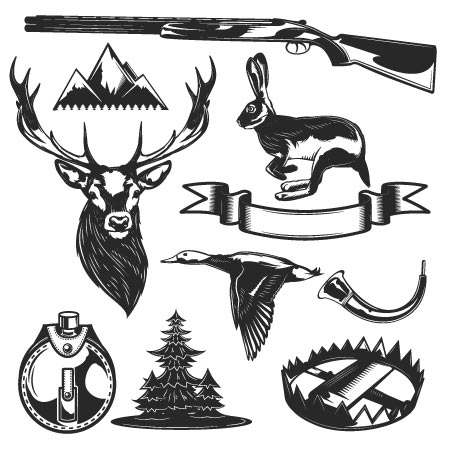 Oryx silhouette Vector Bundle