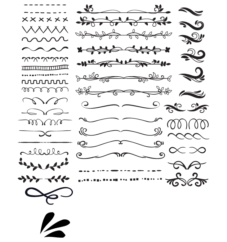 Hand drawing art floral Art icon