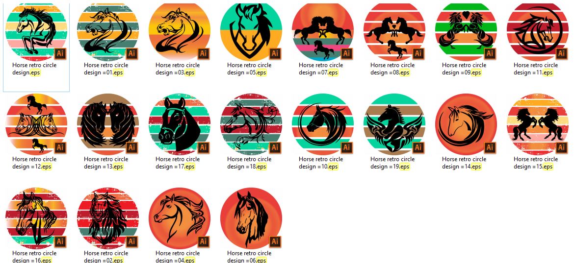 Horse-Retro-Circle-TShirt-Design-21755631