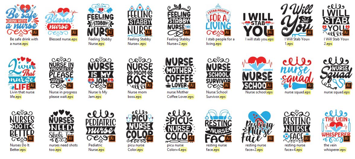 Nurse-SVG-Design-Bundle-22405905