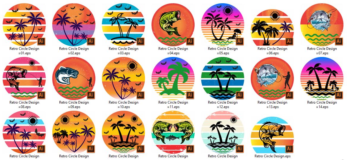 Retro-Circle-TShirt-Design-Bundle-21755768