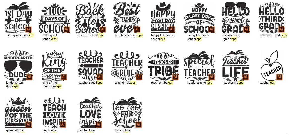 School-SVG-Design-Bundle-23092393