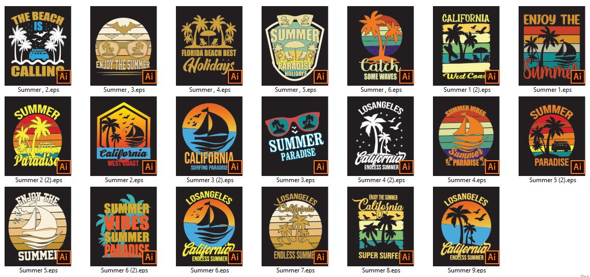 Summer-Sunset-Vintage-TShirt-Bundle-15961008