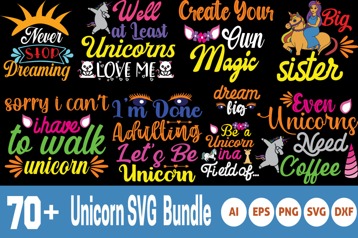 Unicorn-SVG-Design-Bundle