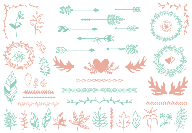 ethnic-tribal-boho-elements-set