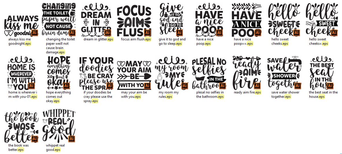 Lavatory SVG Design Bundle