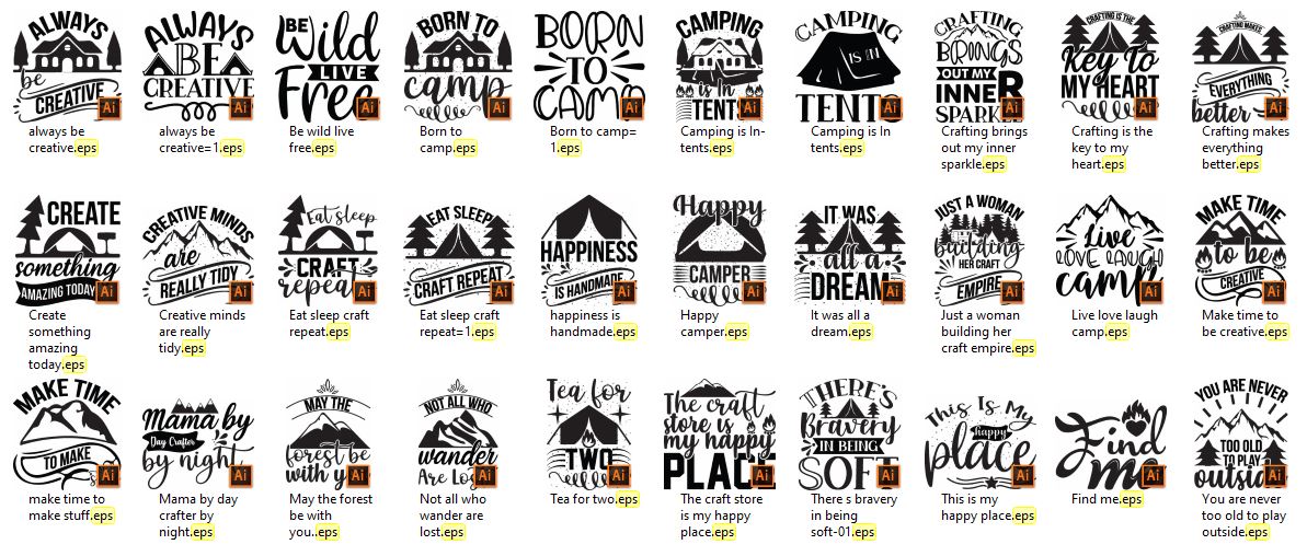 Tenting-SVG Tshirt Bundle