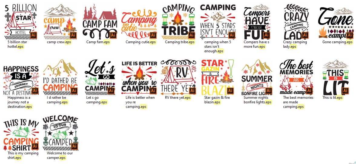 Camping-SVG-Design-Bundle