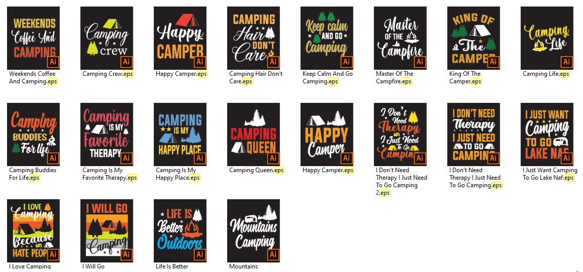 Camping-TShirt-Design-Bundle-14107775