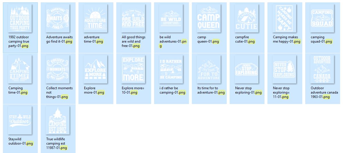 Tenting-TShirt-Design-Bundle