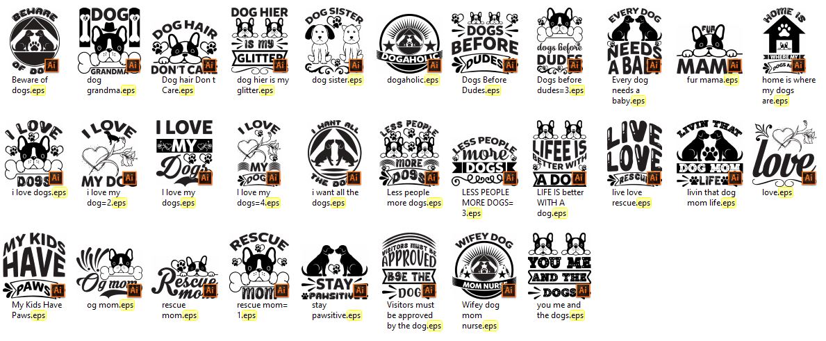 Dog-SVG T-Shirt Bundle