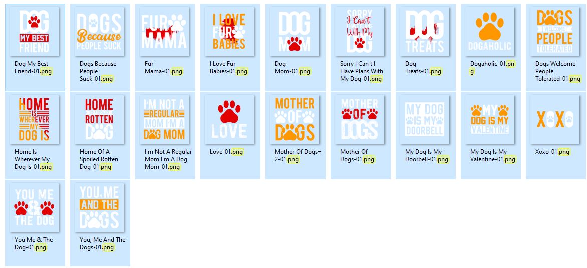 Dog T-Shirt Design Bundle