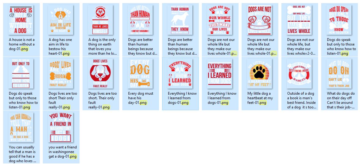 Dog T-shirt Design Bundle