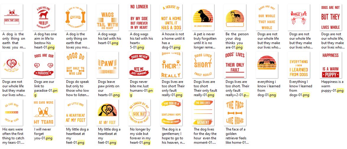 Dog T-shirt Design Bundle