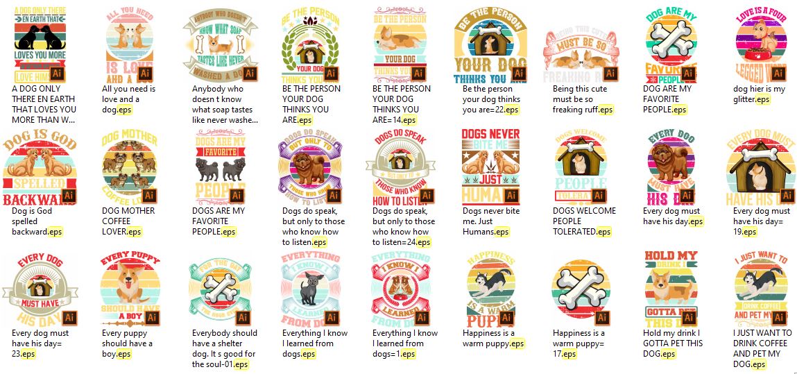 Dog-TShirt-Design-Bundle